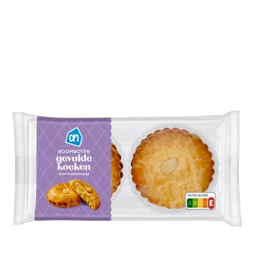 AH Gevulde koeken roomboter Holland Kuchen mit Marzipangeschmack 8 Stück (400g Gesamtgewicht)