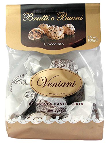Brutti e Buoni, Haselnussgebäck mit Bitterschokolade